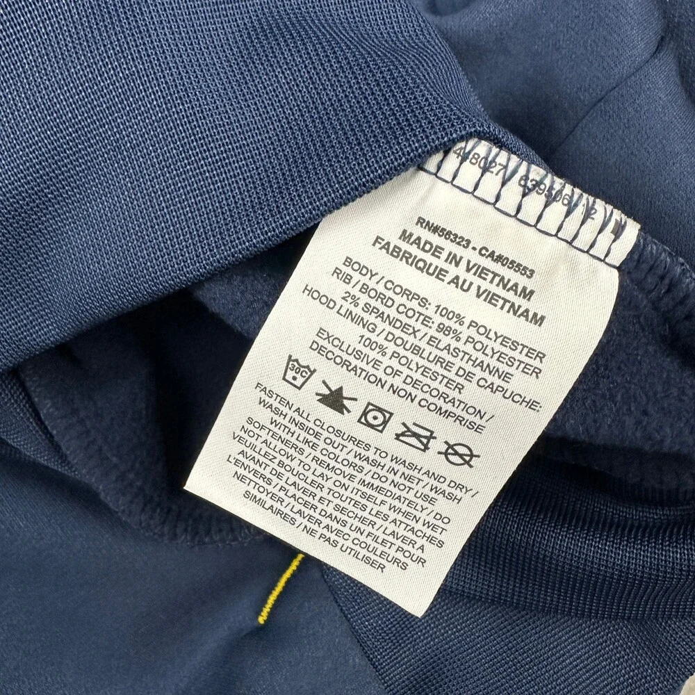 Michigan Wolverines Hoodie Men Small Navy Nike On Field Therma Fit Sweatshirt S